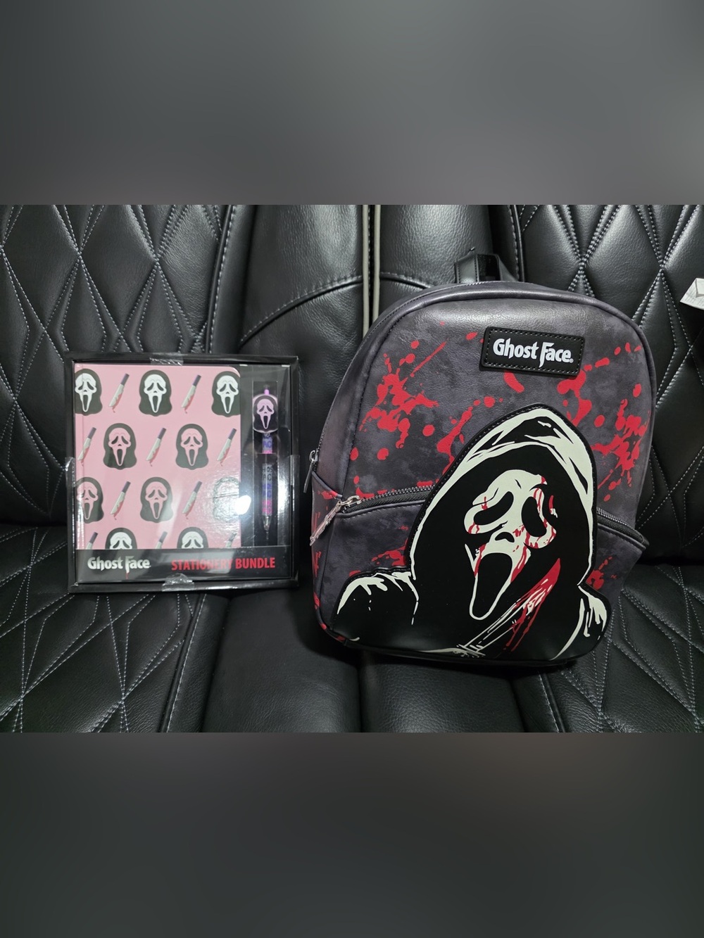Hot Topic Ghost Face Black and Red Mini Backpack